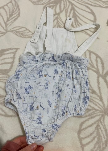 Erkek Bebek Pamuklu Askılı Tulum - Görsel 6