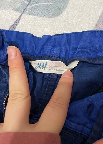 Erkek Çocuk Mavi Bağlamalı Denim Pantolon - Görsel 2