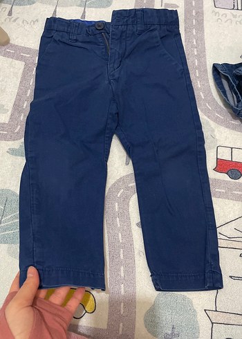 Erkek Çocuk Mavi Bağlamalı Denim Pantolon - Görsel 4
