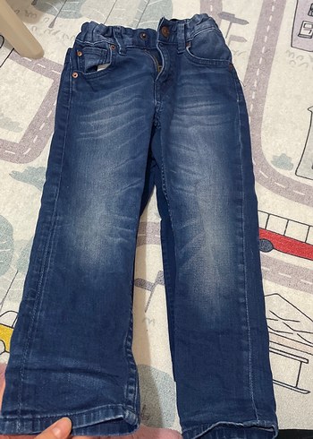 Erkek Çocuk Mavi Bağlamalı Denim Pantolon - Görsel 6