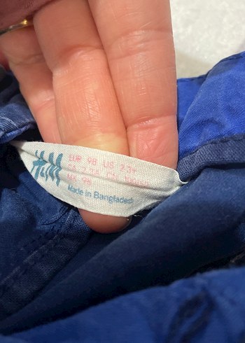 Erkek Çocuk Mavi Bağlamalı Denim Pantolon - Görsel 3