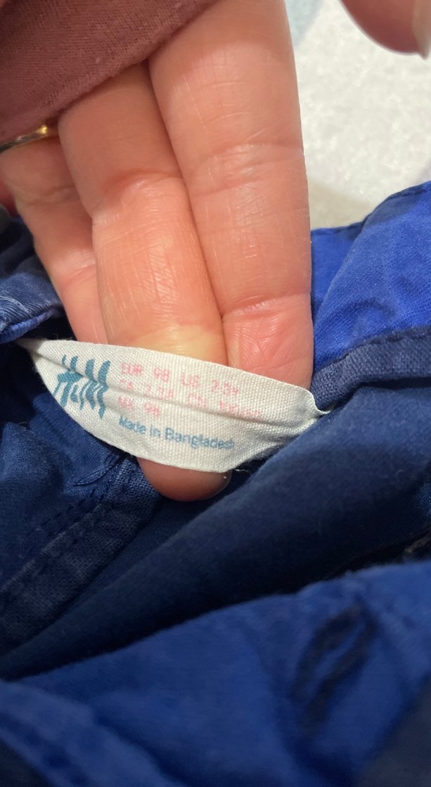 Erkek Çocuk Mavi Bağlamalı Denim Pantolon - Görsel 3