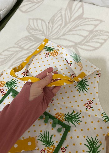 Renkli Desenli Çocuk Mutfak Önlüğü - Görsel 3