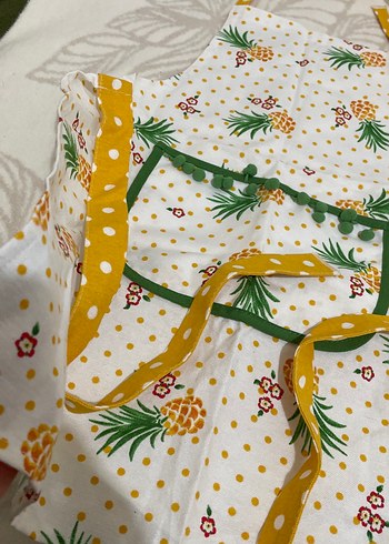 Renkli Desenli Çocuk Mutfak Önlüğü - Görsel 2