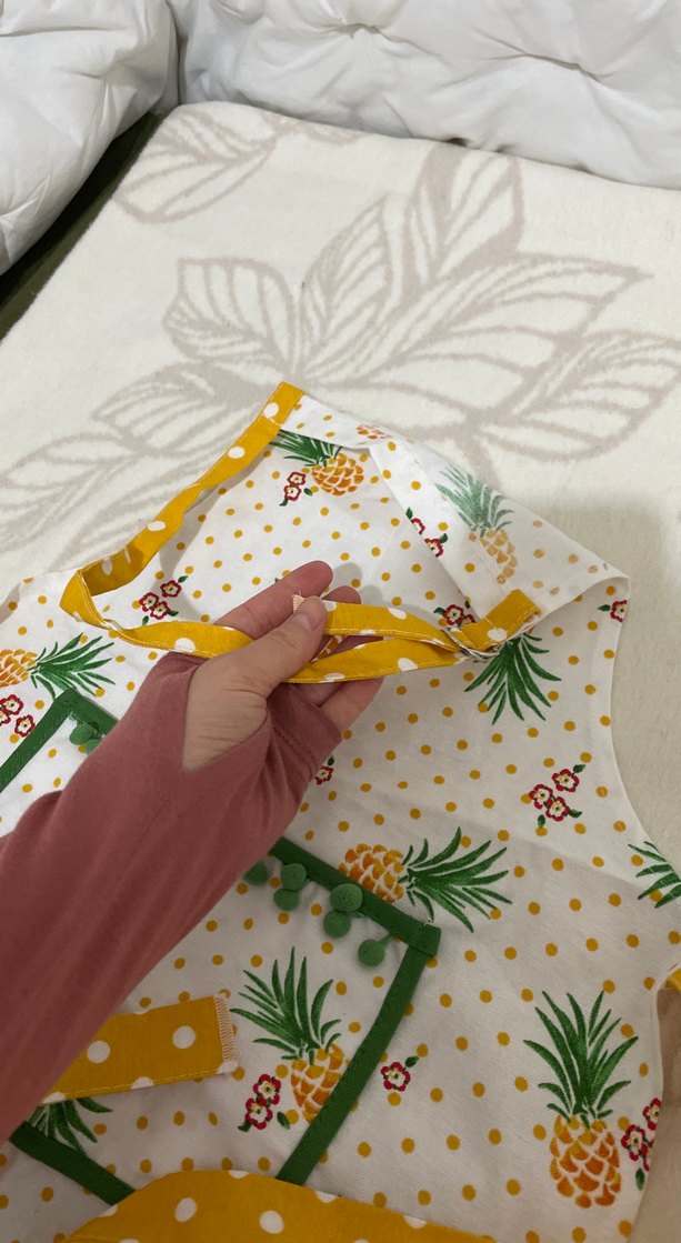 Renkli Desenli Çocuk Mutfak Önlüğü - Görsel 3