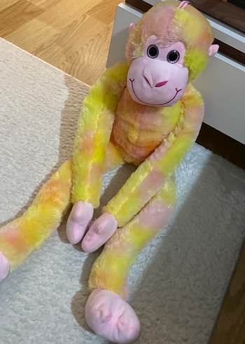 Pastel Renkli Peluş Maymun Oyuncak - Görsel 4