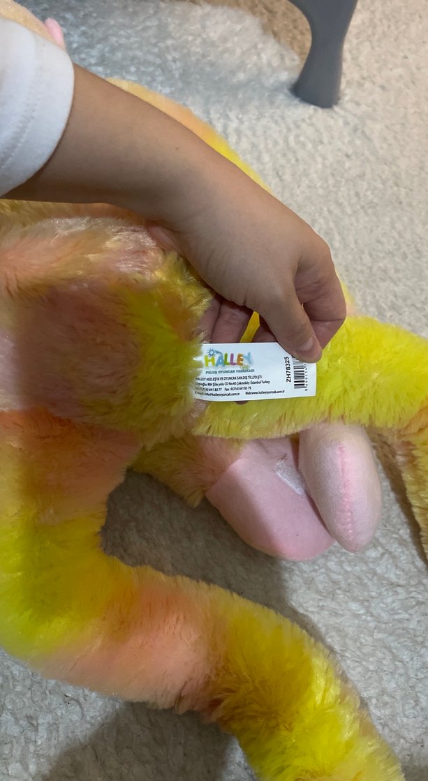 Pastel Renkli Peluş Maymun Oyuncak - Görsel 5