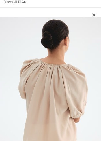 Bej Salaş Drapeli Kadın Bluz - Görsel 4