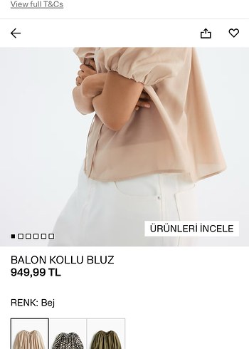 Bej Salaş Drapeli Kadın Bluz - Görsel 5