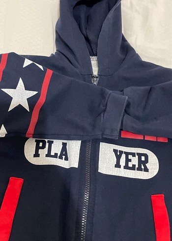 Erkek Çocuk Kapüşonlu Fermuarlı Lacivert Sweatshirt - Görsel 3