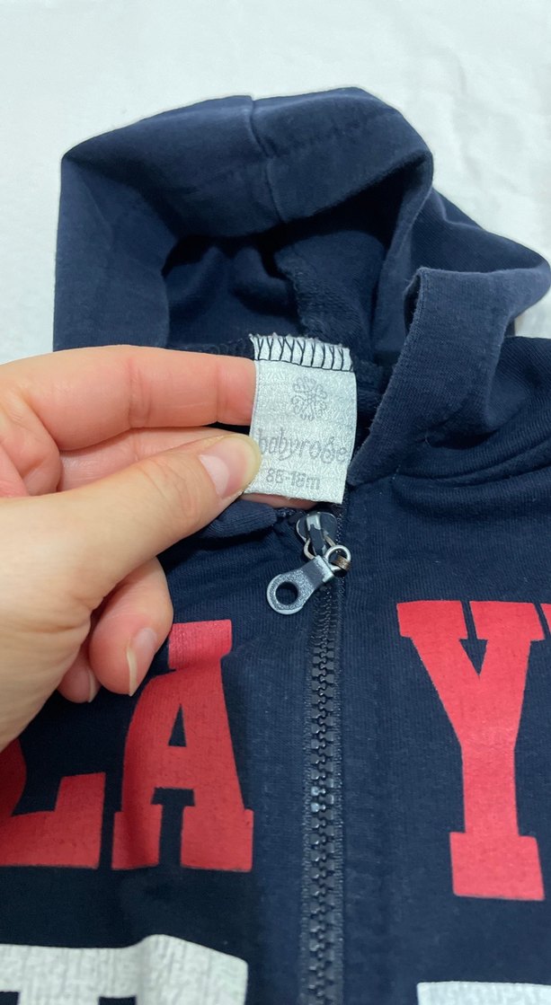 Erkek Çocuk Kapüşonlu Fermuarlı Lacivert Sweatshirt - Görsel 4