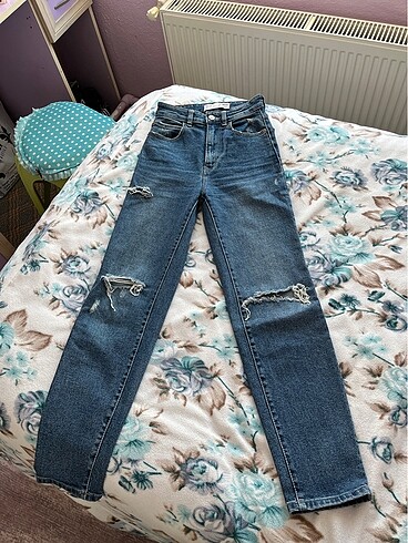 yırtık slim fit jean