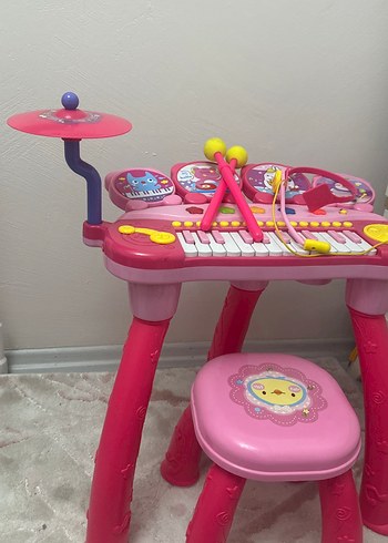 Renkli Pembe Eğitici Müzik Seti - Görsel 6