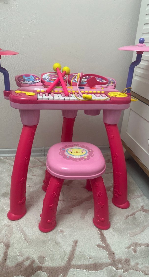 Renkli Pembe Eğitici Müzik Seti - Görsel 4