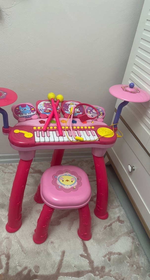 Renkli Pembe Eğitici Müzik Seti - Görsel 2