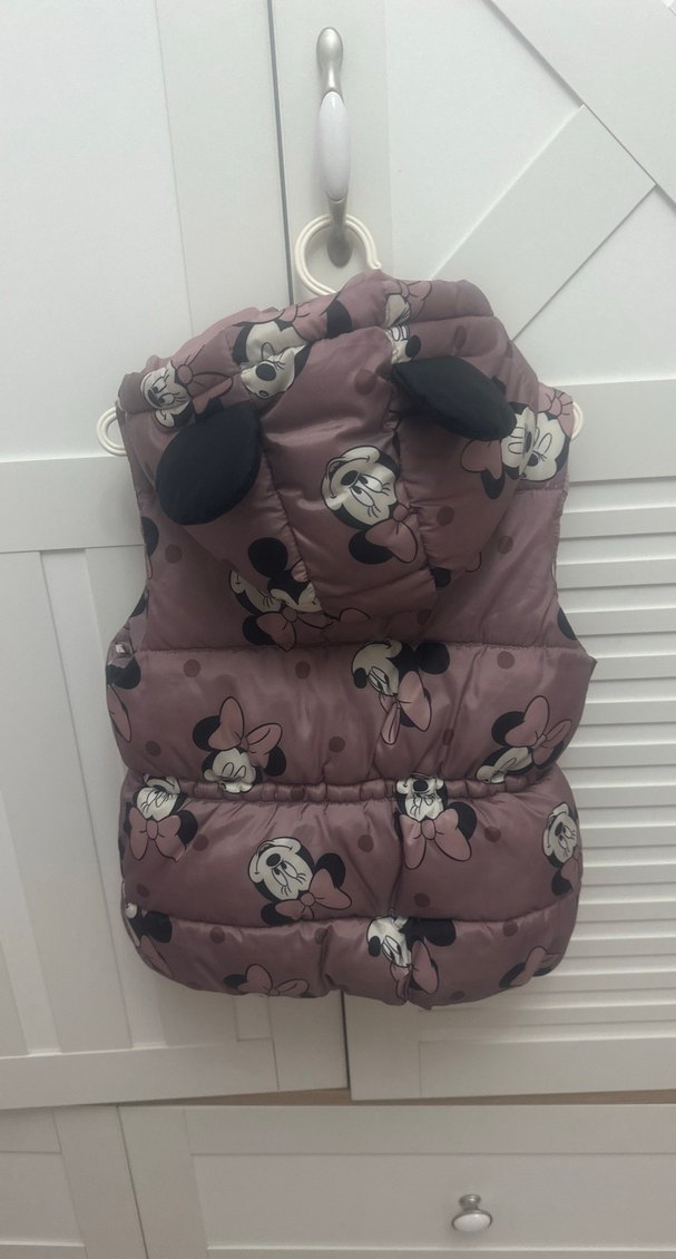 Kız Çocuk Pembe Mickey Baskılı Şişme Yelek - Görsel 3