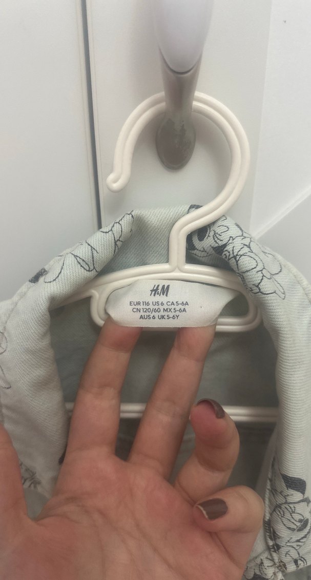 Kız Çocuk Gri Baskılı Denim Ceket - Görsel 2