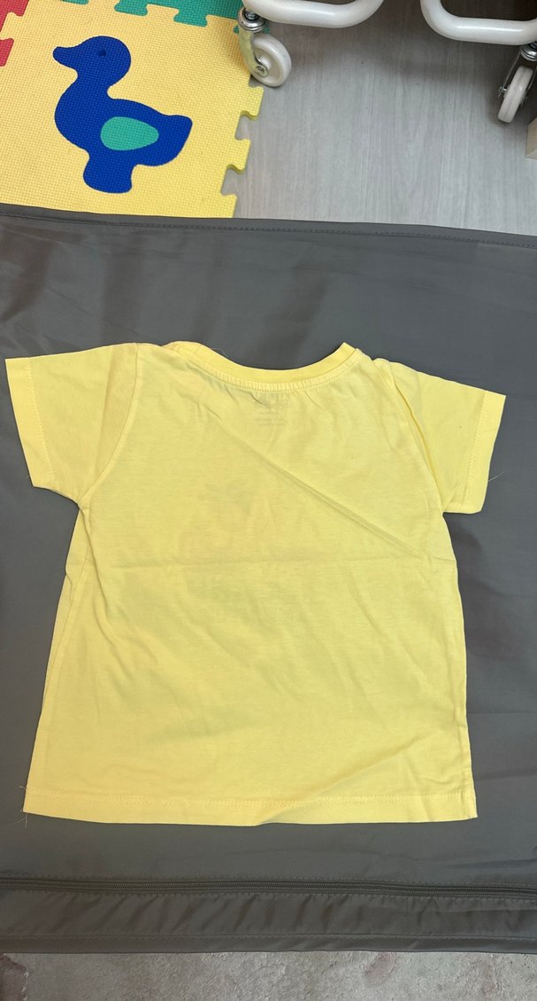 2 Li Sarı Baskılı Erkek Çocuk Tişörtü e- bebek markasıdır - Görsel 3