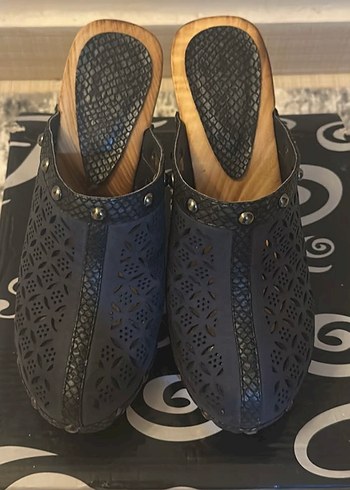 Lacivert Platform Topuklu Kadın Ayakkabı - Görsel 3