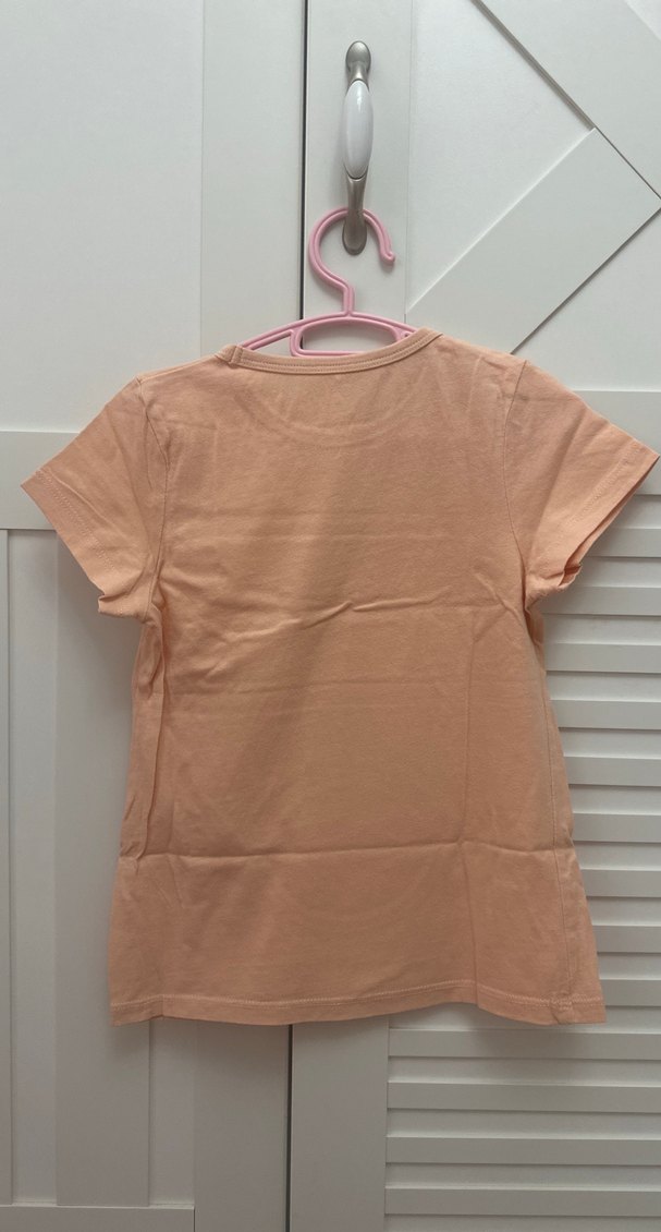 H&M 2li tshirt, soft renklerdedir. 5/6yaşa uygundur. - Görsel 3