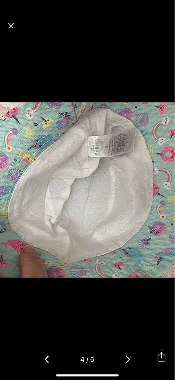3-5 Yaş, 21 cm Beden turkuaz Renk Penti çocuk şapka