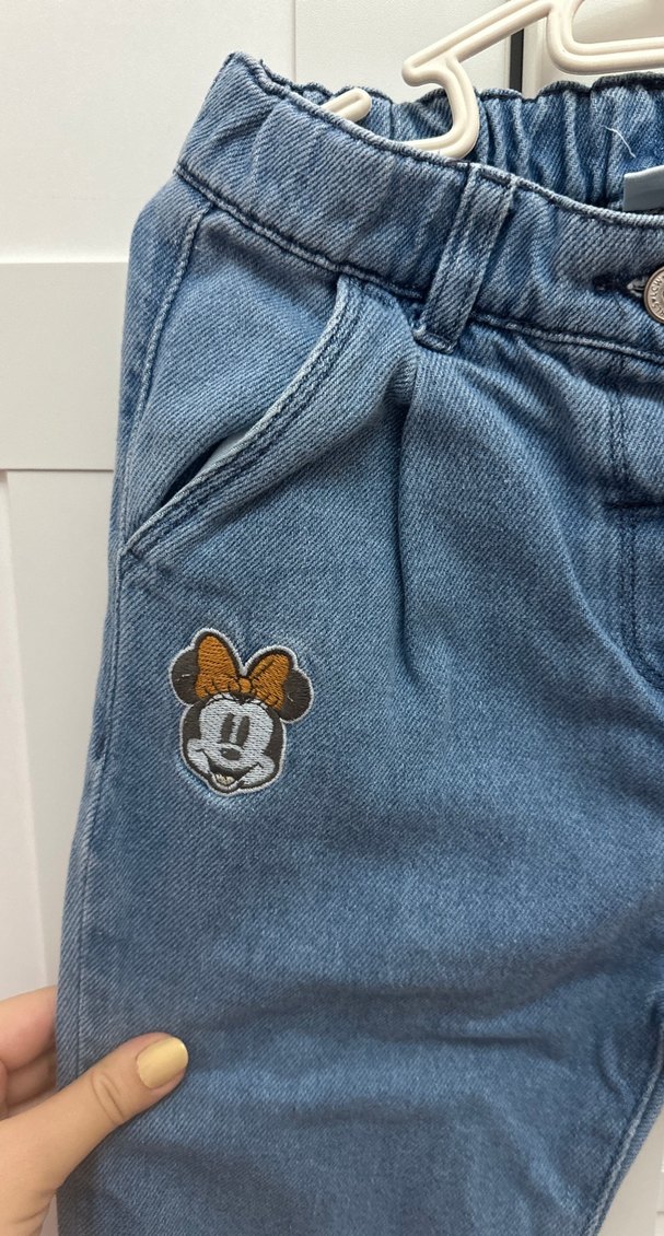 LCW kids, minnie mause nakışli kot pantolon - Görsel 4