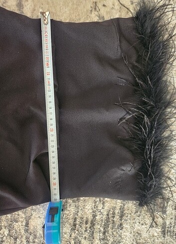 Straplez mini elbise S Beden siyah  - Görsel 4