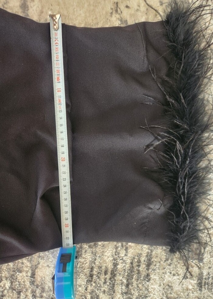 Straplez mini elbise S Beden siyah  - Görsel 4