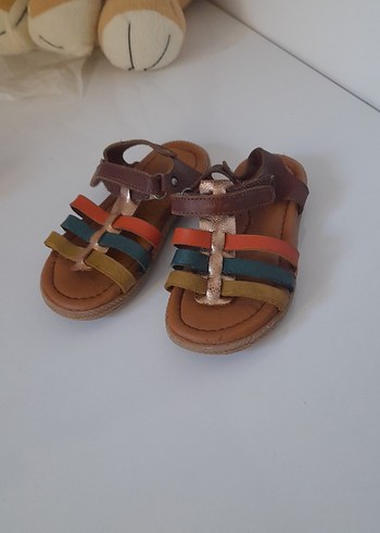 Kız Çocuk Çok Renkli Bohem Sandalet - Görsel 2