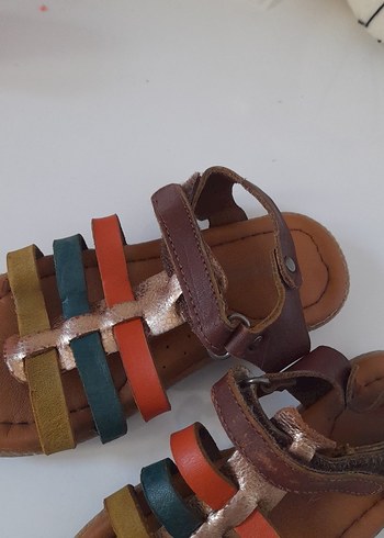 Kız Çocuk Çok Renkli Bohem Sandalet - Görsel 3