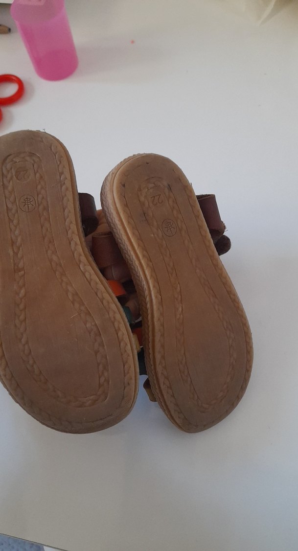 Kız Çocuk Çok Renkli Bohem Sandalet - Görsel 4