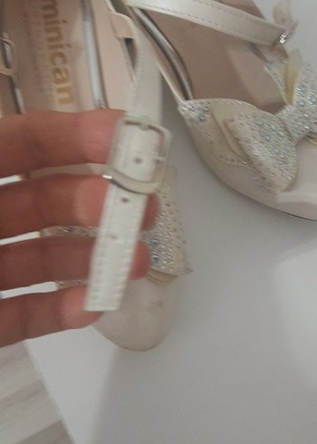 Klasik Beyaz Fiyonk Detaylı Kız Çocuk Ayakkabısı - Görsel 5