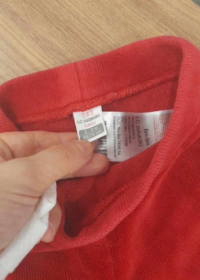 Kız çocuk kadife tayt yepyeni  - Görsel 2