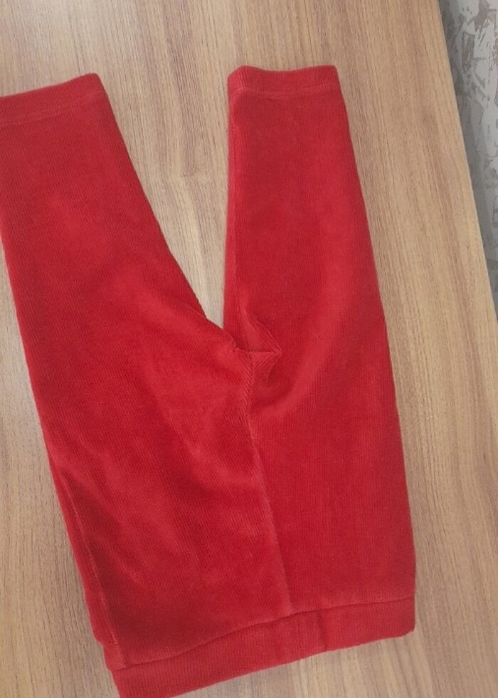 Kız çocuk kadife tayt yepyeni  - Görsel 3