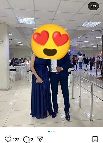 Lacivert tek omuz abiyemarkası abiye fon