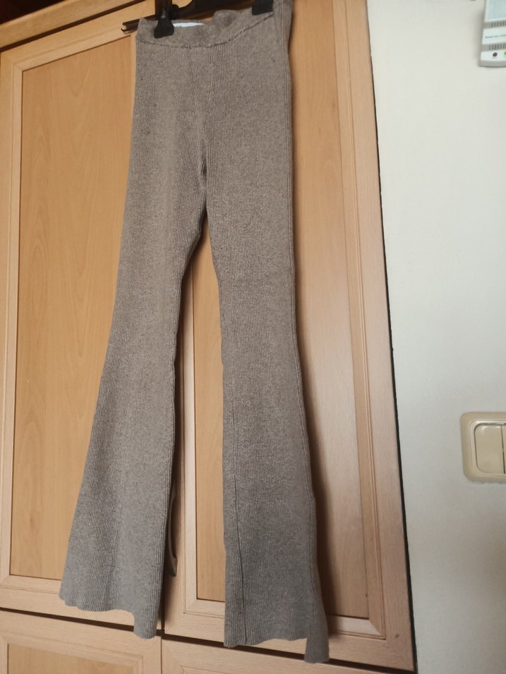 Zara marka Trikoİspanyol Paça Pantolon - Görsel 2