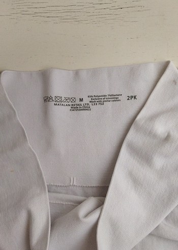 Beyaz Pamuklu Hamile Midi Şort - Görsel 4