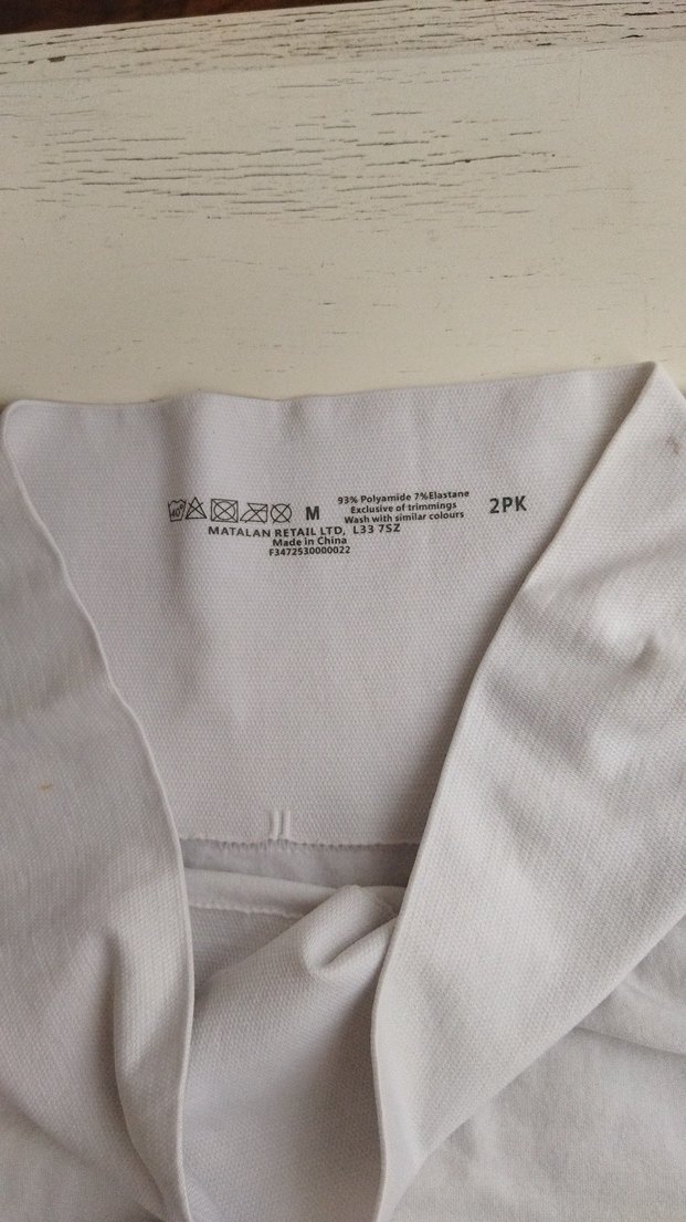 Beyaz Pamuklu Hamile Midi Şort - Görsel 4