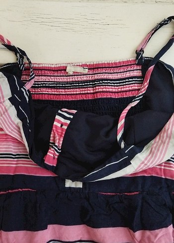 Pembe Çizgili Hamile ve Emzirme Gecelik - Görsel 3