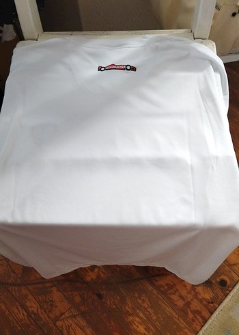 Beyaz Parlak Baskılı Modern erkek tişört - Görsel 4