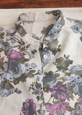 Çiçek Desenli Hamile Bluzu - Görsel 2