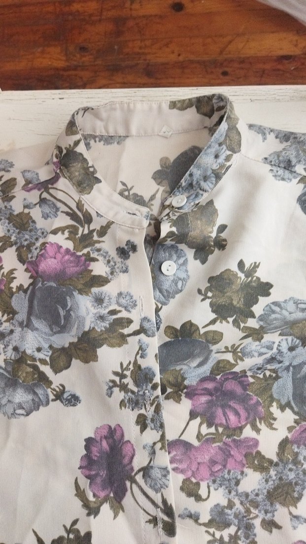 Çiçek Desenli Hamile Bluzu - Görsel 2