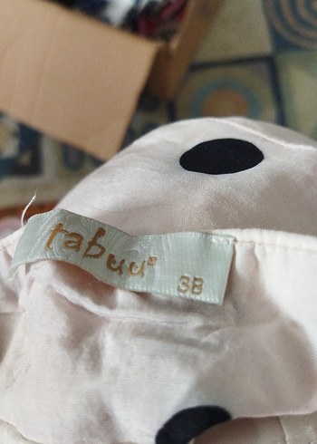 Puantiyeli Pembe Midi Hamile Eteği - Görsel 4