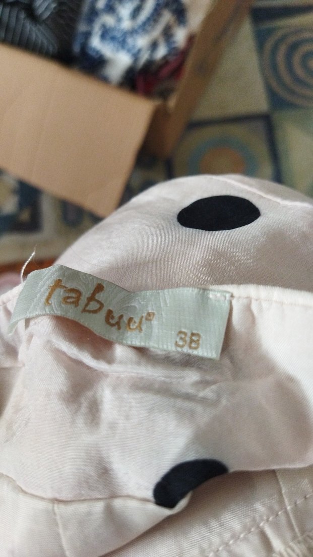 Puantiyeli Pembe Midi Hamile Eteği - Görsel 4