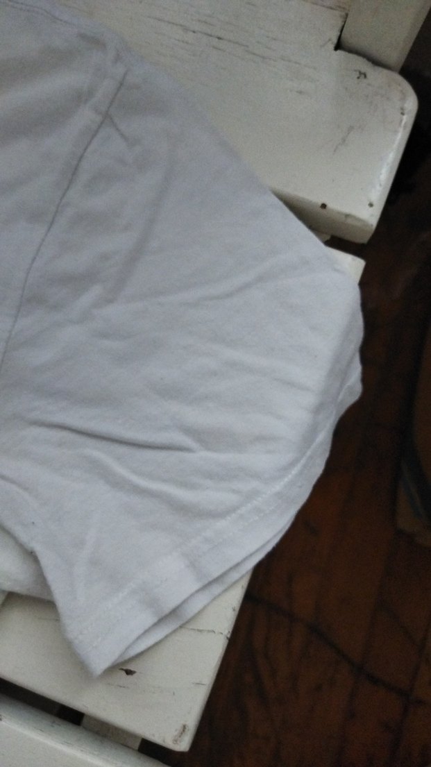 Erkek Beyaz Kısa Kollu Basic Tişört - Görsel 3