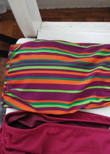 Çok Renkli Bohem Kadın Bikini Takımı - Görsel 3