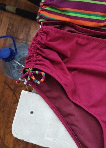 Çok Renkli Bohem Kadın Bikini Takımı - Görsel 2