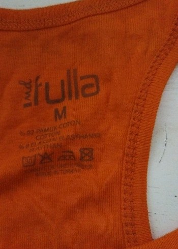 Turuncu Baskılı Spor Crop Top - Görsel 3