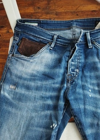 Erkek Mavi Kot Pantolon Bol Kesim - Görsel 2