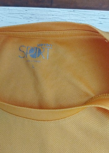 Sarı Baskılı Hamile Tişörtü, Bisiklet Yaka, Kısa Kollu - Görsel 3